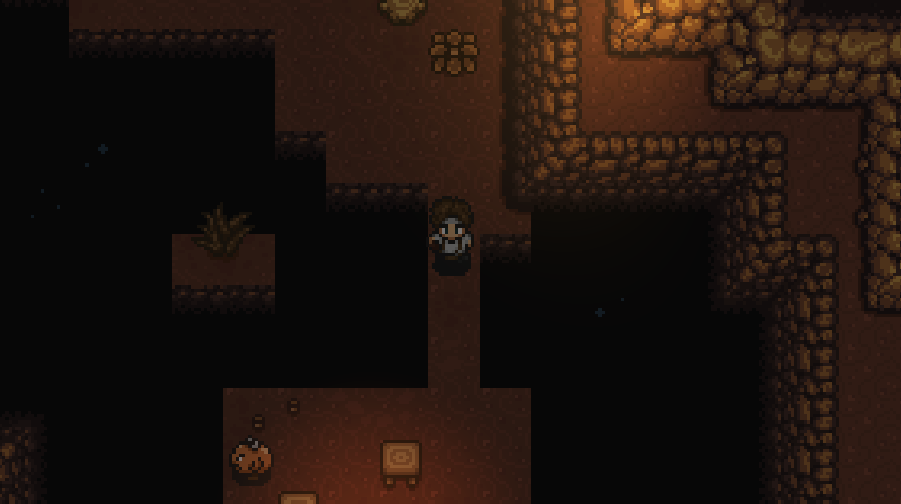 Classic retro style cave systems.